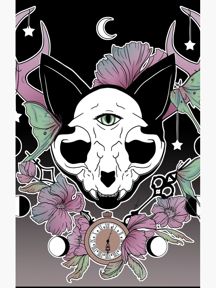 Twilight -- Skull Cat by BiancaLoran