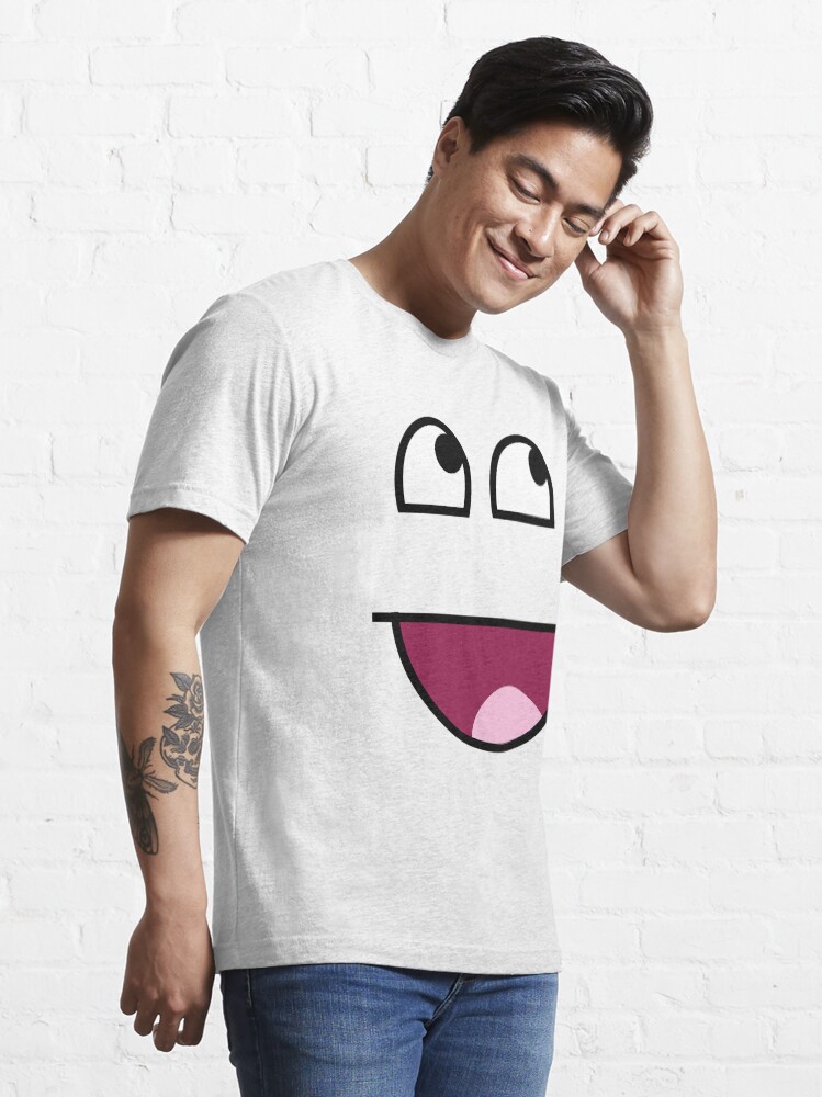 Roblox Face Smiley Avatar Funny Essential T-Shirt for Sale by