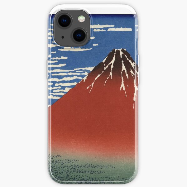Hokusai 'Fine Wind, Matin clair' Coque souple iPhone