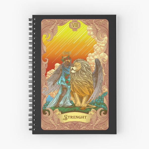 Item preview, Strength Tarot Illustration   designed and sold by WOLForDEER.