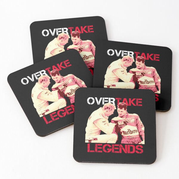 Item preview, Overtake Legends Mika Hakkinen  Michael Schumacher  	 designed and sold by uwknwyasoak20.