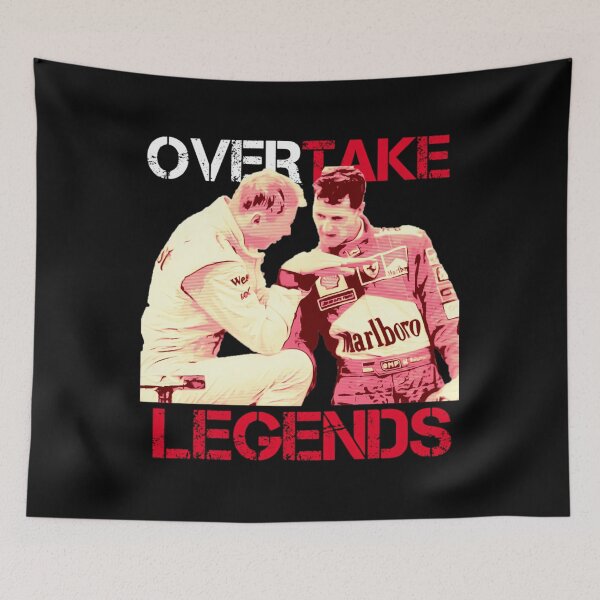 Item preview, Overtake Legends Mika Hakkinen  Michael Schumacher  	 designed and sold by uwknwyasoak20.