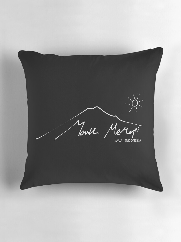 Thumbnail 3 of 4, Pillow, Mouth Merapi Java designed and sold by Yeaha.