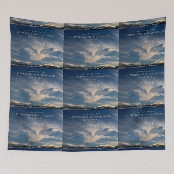 Item preview, CLOAKED SKY SHIPS ON HORIZON designed and sold by GalacticFleet.