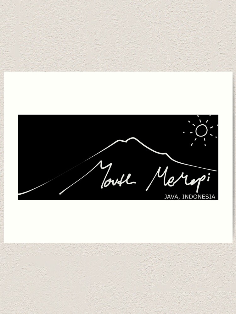 Thumbnail 1 of 3, Art Print, Mouth Merapi Java designed and sold by Yeaha.