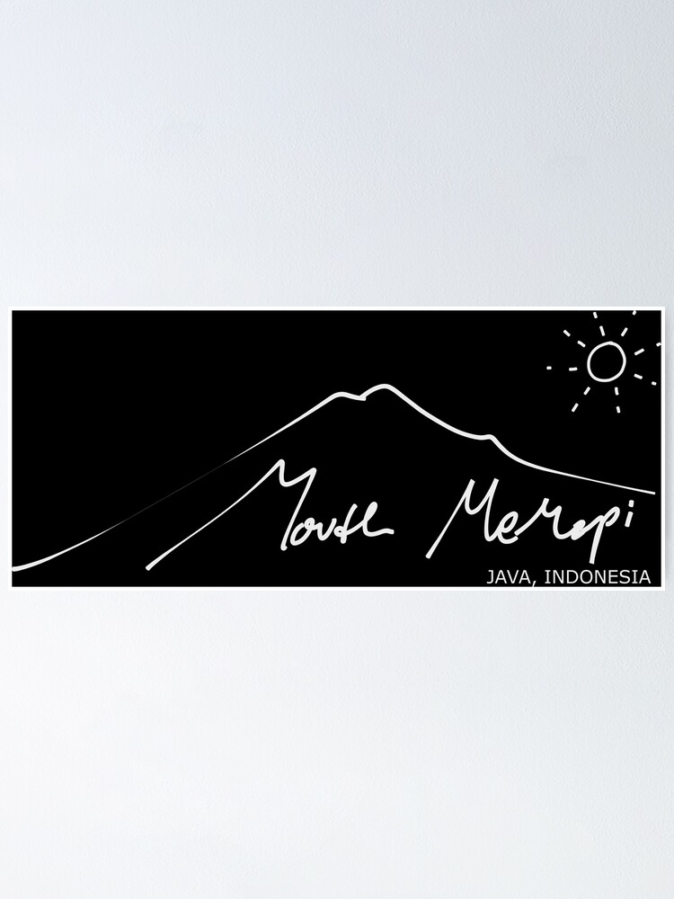 Thumbnail 1 of 3, Poster, Mouth Merapi Java designed and sold by Yeaha.