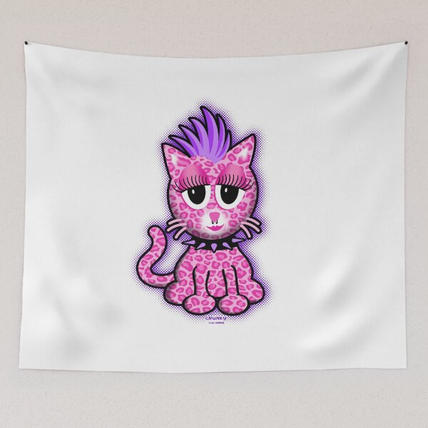 Item preview, CRUNKY PINK CAT designed and sold by willibilli.