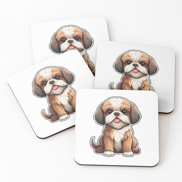 Item preview, Shih Tzu Illustration Sticker designed and sold by Camilo Osorio Pardo.
