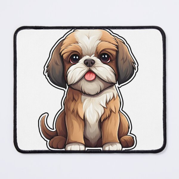 Item preview, Shih Tzu Illustration Sticker designed and sold by Camilo Osorio Pardo.