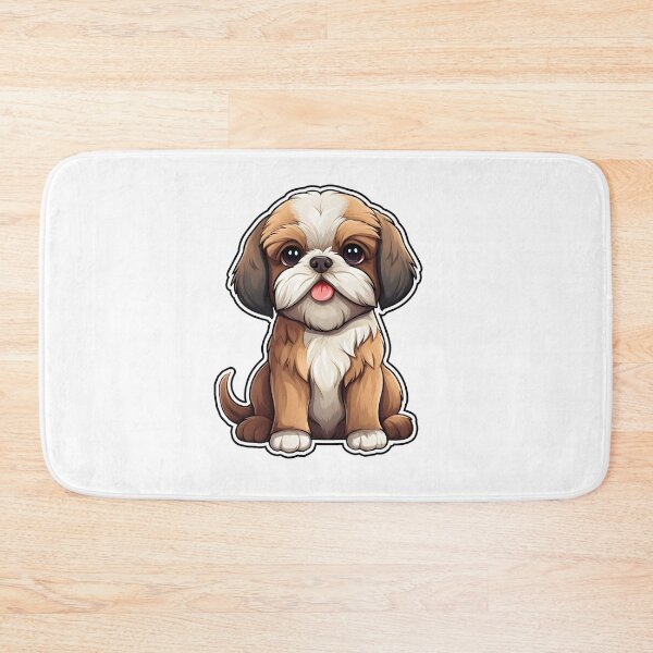 Item preview, Shih Tzu Illustration Sticker designed and sold by Camilo Osorio Pardo.
