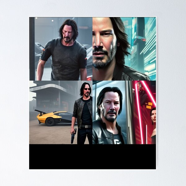 Artikel-Vorschau von Keanu Reeves Cyberpunk, designt und verkauft von ClarkGusikowski.