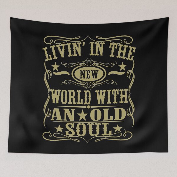 Item preview, Retro Living In A New World With An Old Soul designed and sold by SebastiMatthiro.