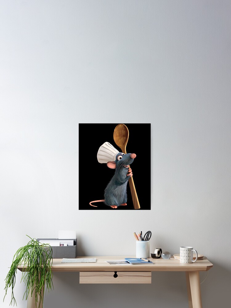 Ratatouille Chef Remy with Spoon Art Print 	 Poster