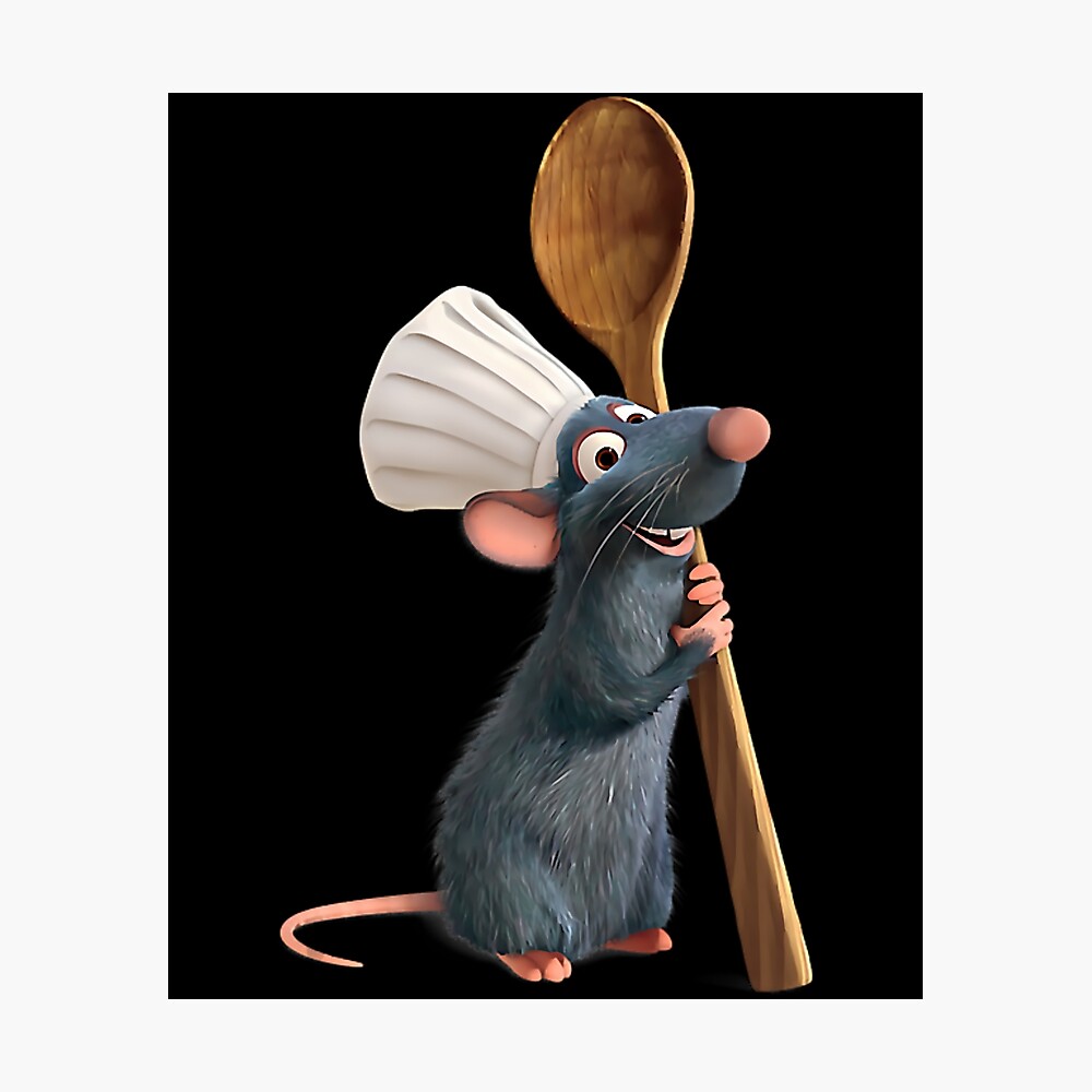 Ratatouille Chef Remy with Spoon Art Print 	 Poster