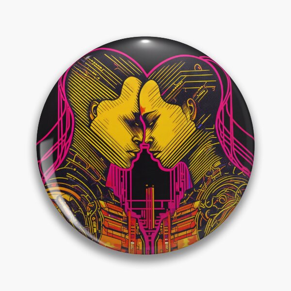 Item preview, Cyberpunk Style Tarot - The Recursive Lovers designed and sold by AfroMatic.