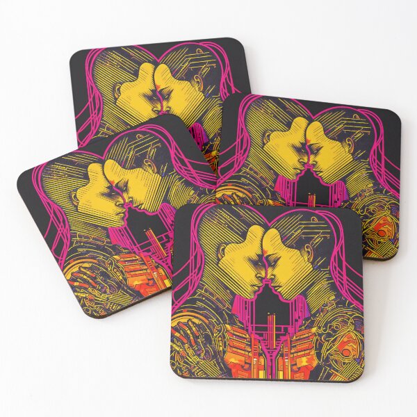 Item preview, Cyberpunk Style Tarot - The Recursive Lovers designed and sold by AfroMatic.