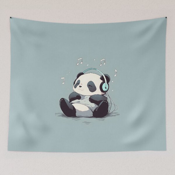 Item preview, Music Fan Panda designed and sold by TinaWang30.