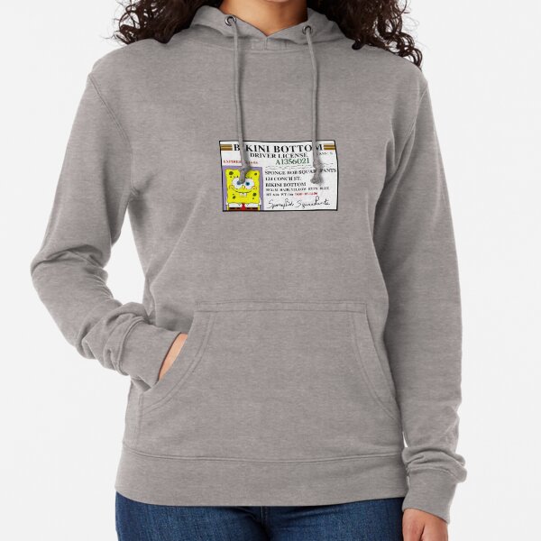 Spongebob driver license hoodie online