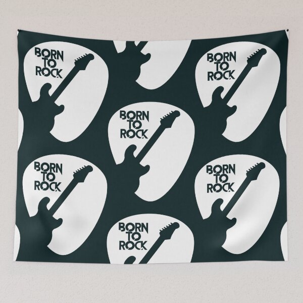 Item preview, Guitar Born To Rock T Shirt   designed and sold by Creativesh.
