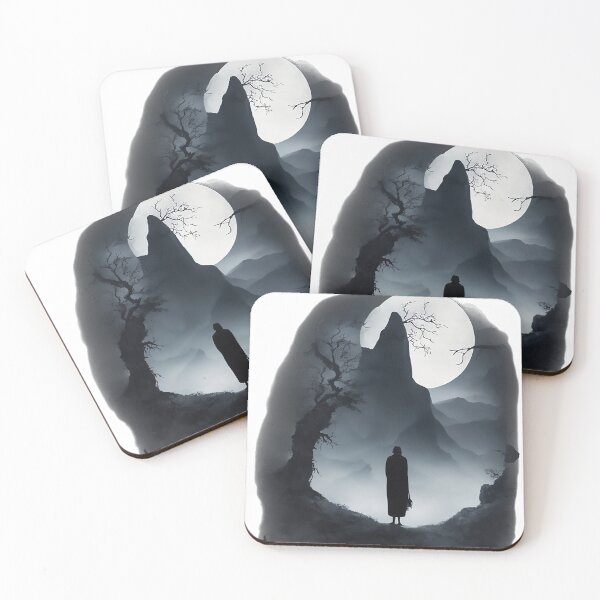Item preview, A Lonely Ghost in a Dark Mountain designed and sold by OnlyClassicArt.