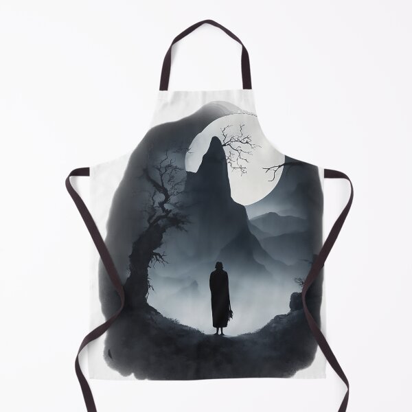 Item preview, A Lonely Ghost in a Dark Mountain designed and sold by OnlyClassicArt.