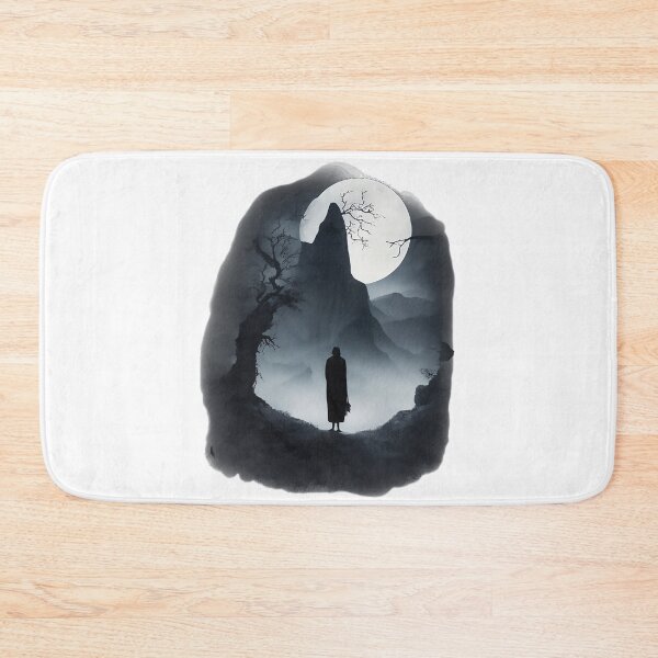 Item preview, A Lonely Ghost in a Dark Mountain designed and sold by OnlyClassicArt.