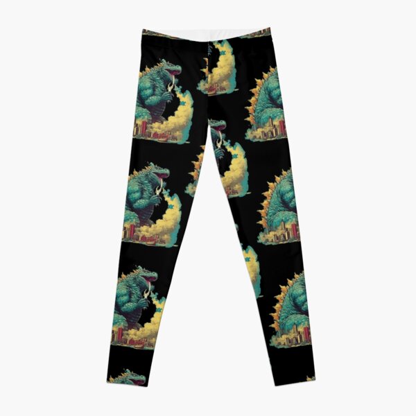 Cute godzilla Full print Leggings in 2023