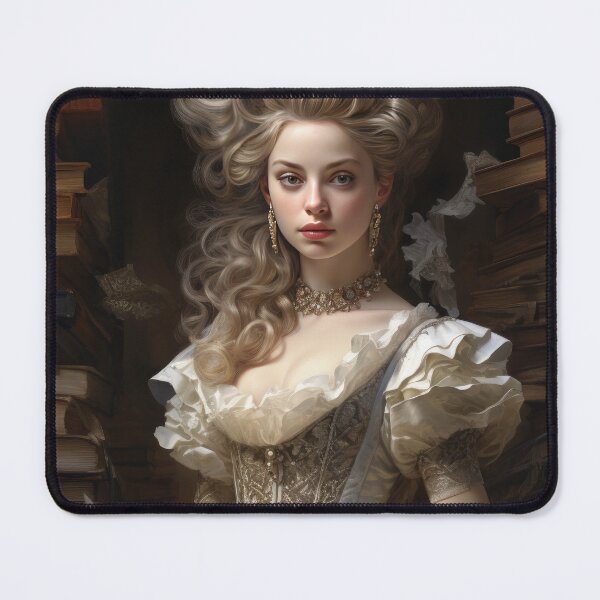 Item preview, Woman in a Book Dress with Gold Necklace designed and sold by Shannon Hilson.