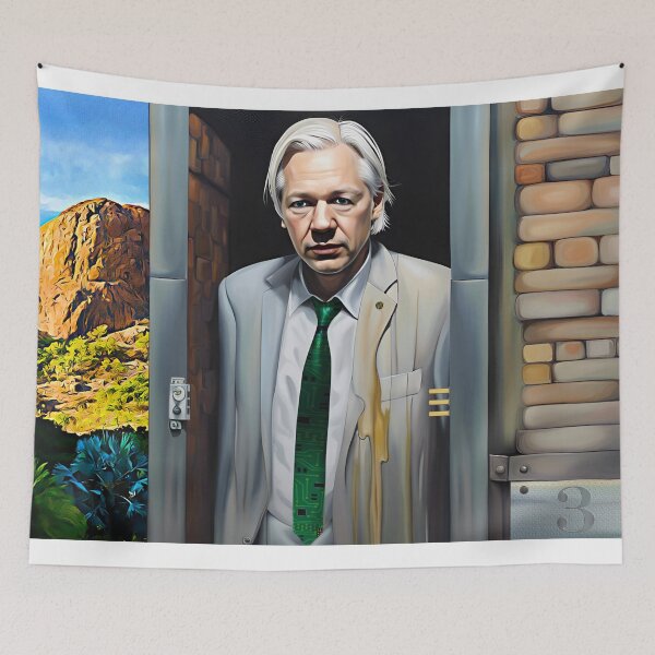 Item preview, FREE Julian Assange - Vote YES - #3 designed and sold by Psychedelic Shack.