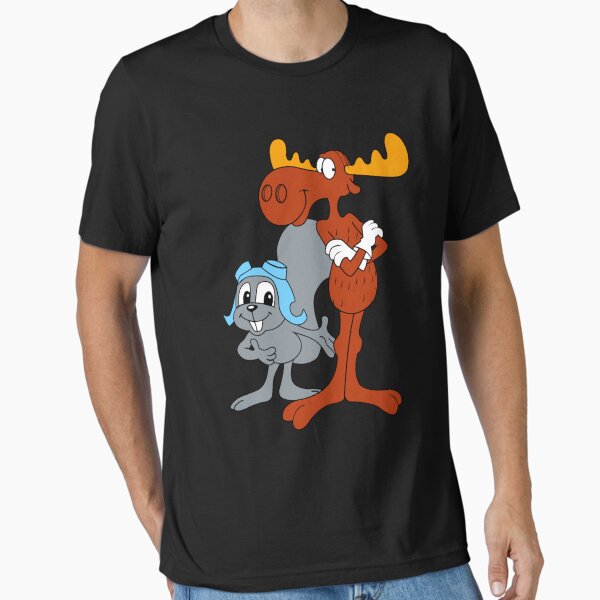 Vista previa del artículo con la obra «Rocky y Bullwinkle», diseñado y vendido por ivarywa.
