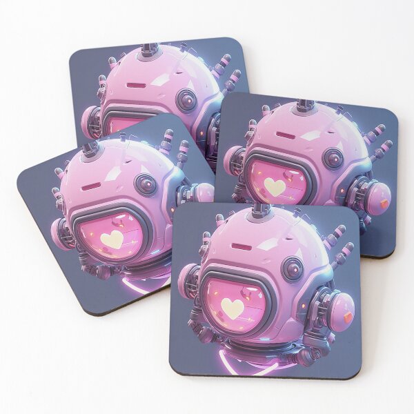 Item preview, loving android with pink heart designed and sold by sheilaeri.