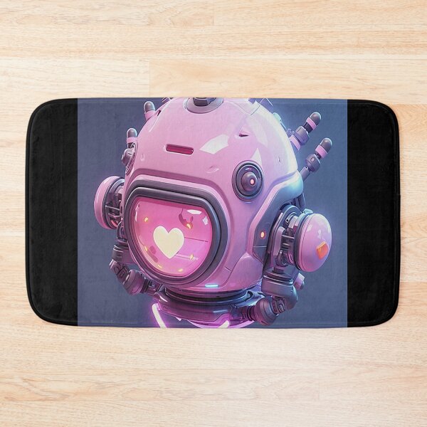 Item preview, loving android with pink heart designed and sold by sheilaeri.
