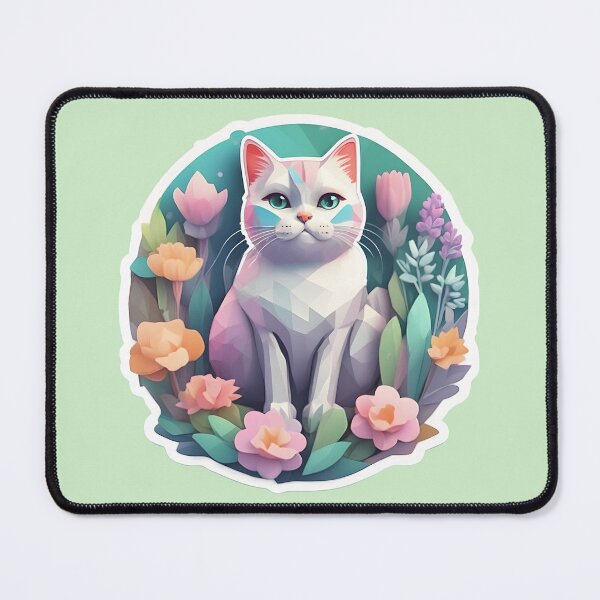 Item preview, Cute Poligonal Cat by Urban Nova Design designed and sold by UrbanNova.