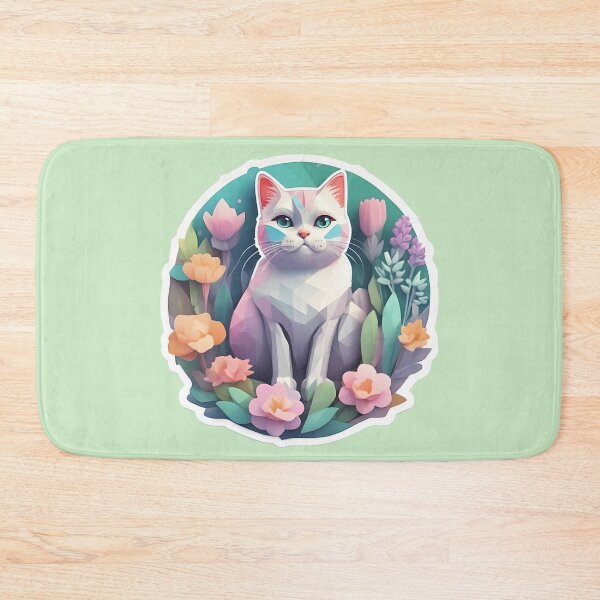 Item preview, Cute Poligonal Cat by Urban Nova Design designed and sold by UrbanNova.