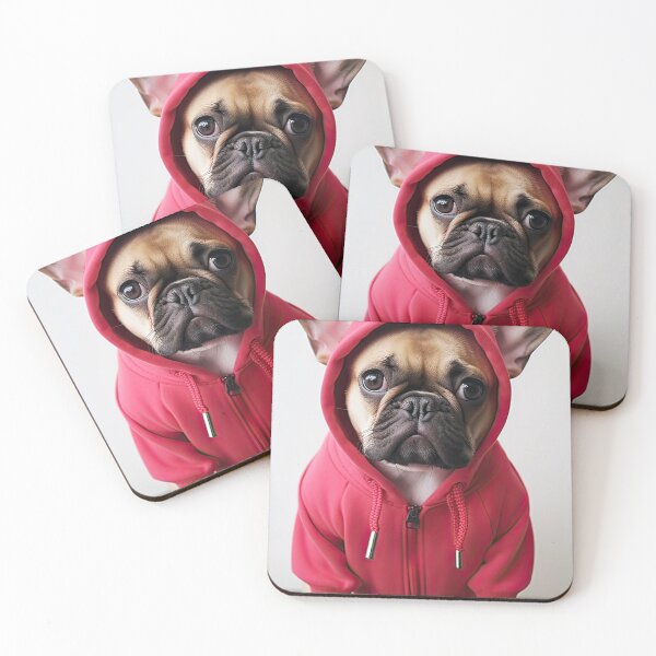 Item preview, Lindo Bulldog Francés Sudadera Con Capucha Rosa designed and sold by jaredmcwhae.