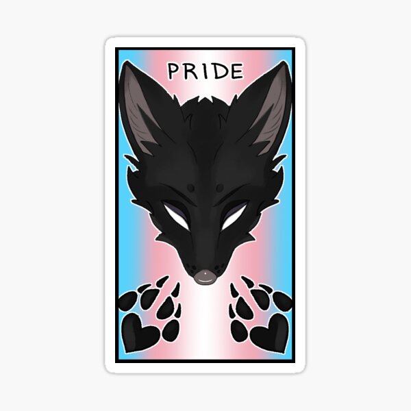 Transgender Therian Wolf Sticker for Sale by Soren's Wonder Emporium