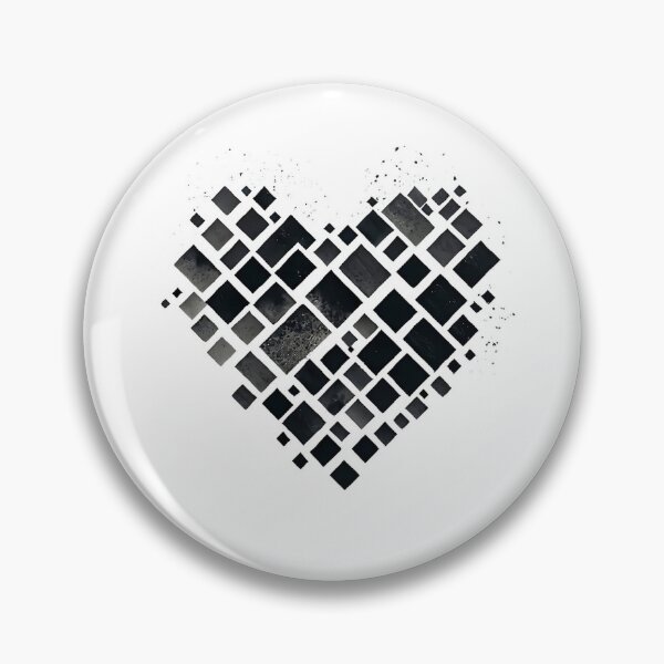 Item preview, Aesthetic Heart Created With Squares designed and sold by MinimalistHaven.