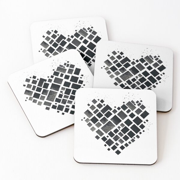 Item preview, Aesthetic Heart Created With Squares designed and sold by MinimalistHaven.