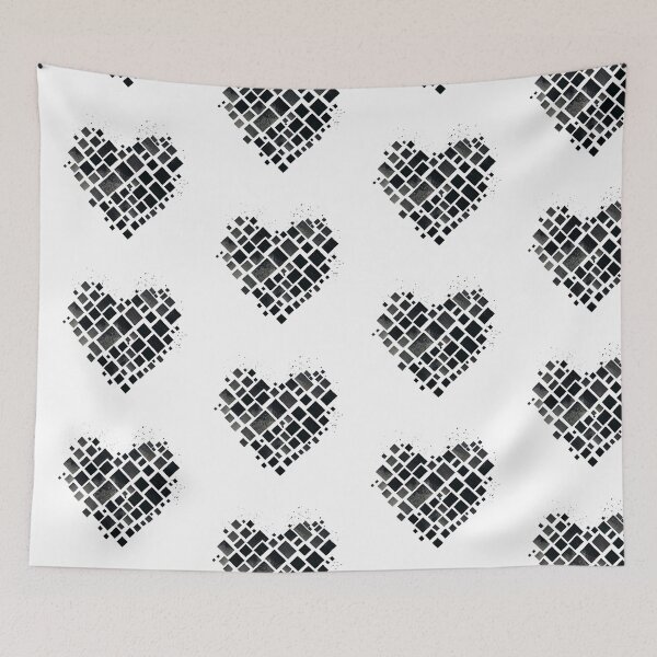 Item preview, Aesthetic Heart Created With Squares designed and sold by MinimalistHaven.
