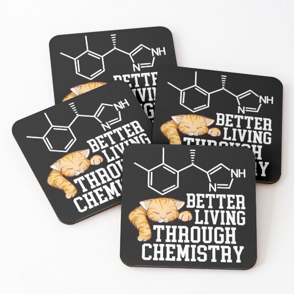 Item preview, Better living through chemistry - sleepy cat - veterinary medicine designed and sold by EvergreenWhimsy.