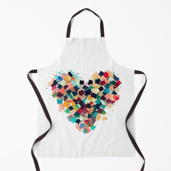 Item preview, Aesthetic Colorful Heart Created With Squares designed and sold by MinimalistHaven.
