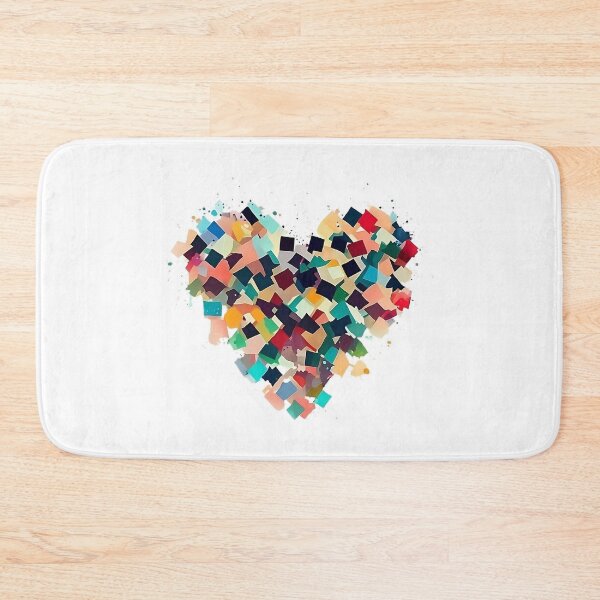 Item preview, Aesthetic Colorful Heart Created With Squares designed and sold by MinimalistHaven.
