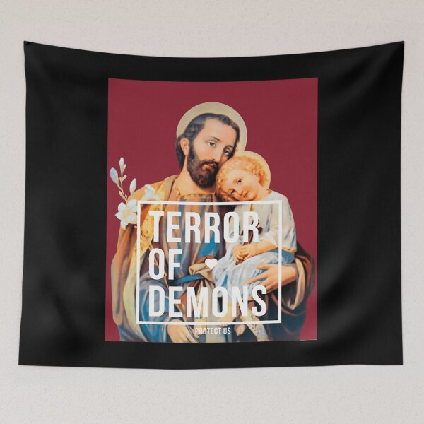 Item preview, Saint joseph terror of demons protect us   	 designed and sold by wsaposhgto21.