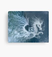 Frost Dragon Metal Print