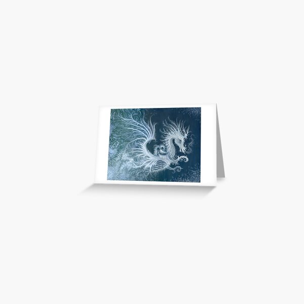 Frost Dragon Greeting Card