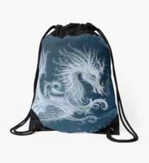 Frost Dragon Drawstring Bag
