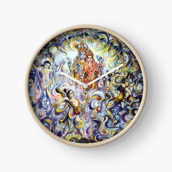 Dancing and Chanting for Vishnu Lakshmi Clock