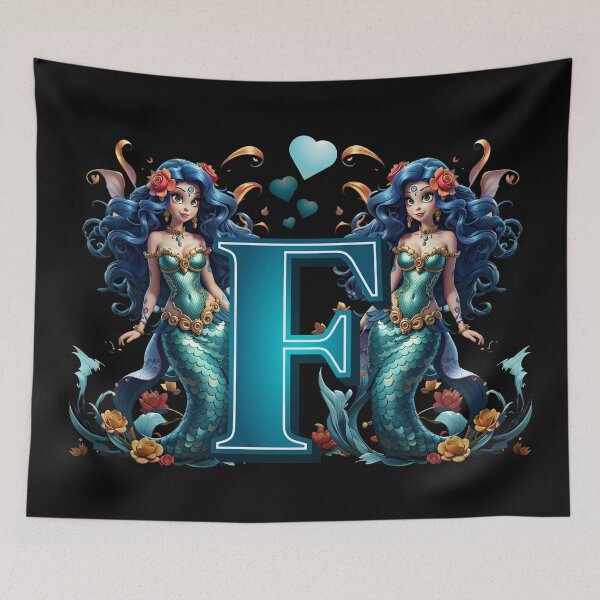 Item preview, Sirenas Mermaid Alphabet The Letter F designed and sold by SirenasWorld.