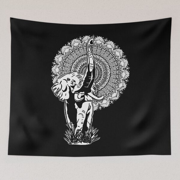 Item preview, Mandala Power Animals Elephant Motif Mandala Totem Animals designed and sold by AnnaMDesign.