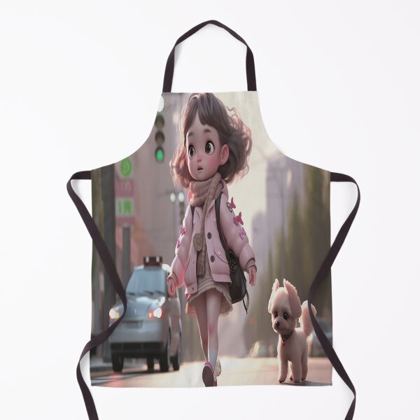 Item preview, adorable baby and artist dog designed and sold by Semange.